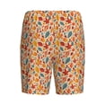 thumbnail image 2 of Lsque Autumn Leaves 3 Mens Sleep Pajama Shorts,Short Pajama Pants, Cotton Ultra-Soft Knit-Small, 2 of 9