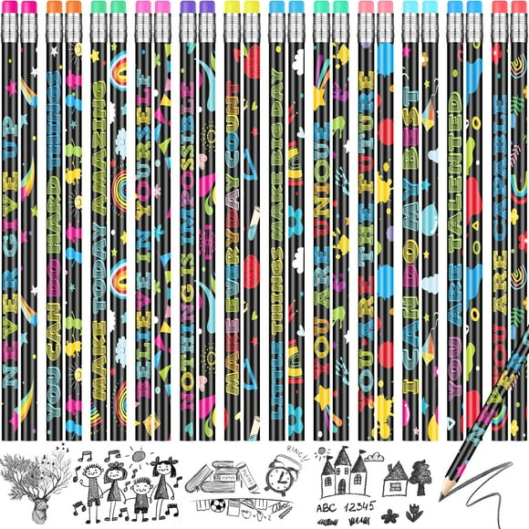 Lápices motivacionales Ragnhild, 100 unidades, para estudiantes