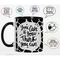 thumbnail image 3 of Inkdotpot You Can If You Think You Can 11 Oz Ceramic Coffee Mug Inspirational Quotes Employee Boss Coworkers Birthday GIft-Black, 3 of 6