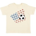 thumbnail image 3 of Inktastic Soccer Ball, Net with American Flag Colors Boys or Girls Toddler T-Shirt, 3 of 5