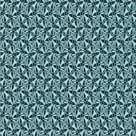 Ahgly Company Indoor Square Patterned Deep Teal Green Area Rugs, 8' Square