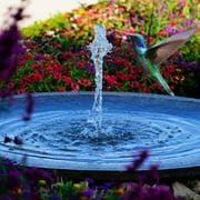 AEO Solar Water Pump Kit: 12V DC Brushless Submersible 124GpH Water Pump w/ 5W Solar Panel for Bird Bath, Fish Tank, Small Pond, Garden Decoration, Water Circulation for Oxygen (No Backup Battery)