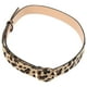 thumbnail image 2 of Cinturón de ocio para mujer, cinturón de piel sintética con estampado de leopardo, cinturón de cintura para mujer, cinturón de moda para pantalones (hebilla redonda), 2 of 8