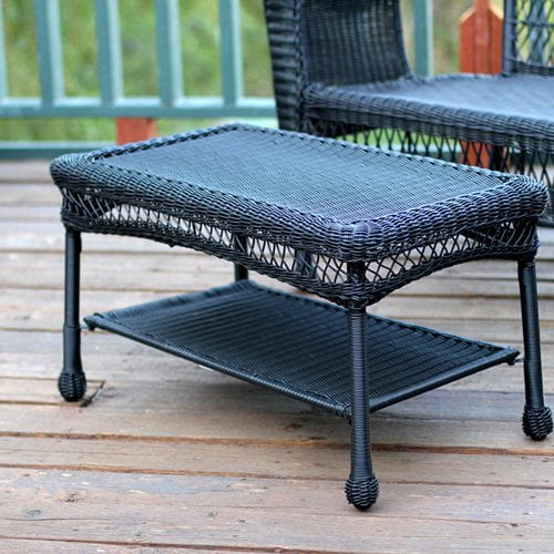Jeco Wicker Patio Furniture Coffee Table