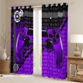 thumbnail image 2 of Homewish Purple Black Console Curtains Pack of 2 (42x84 Each),Gamer Gaming Curtains Blackout,3D Cartoon Gamepad Bedroom Curtains For Adults,Luxury Bedroom Decor, 2 of 6
