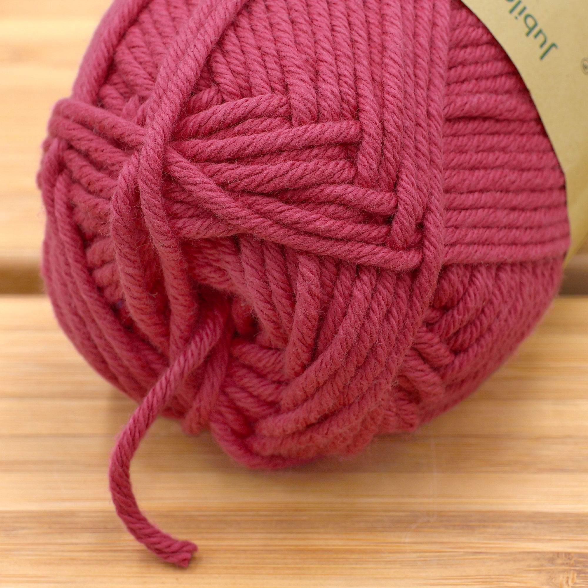 JubileeYarn Dainty Light Yarn - 100g/Skein Worsted Weight Cotton - 008 Rosy Blush - 4 Skeins