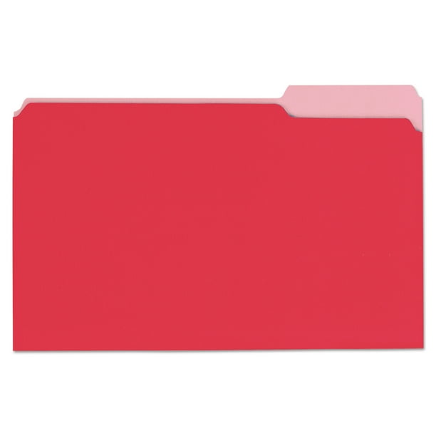 Universal Deluxe Colored Top Tab File Folders, 1/3Cut Tabs, Legal Size