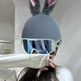thumbnail image 4 of Jiibva Knit Ski Helmet Cover Bunny Ear Skiing Caps Cover Unisex Ski Helmet Cover for Snowboard, Winter Sports Helmet Accessories, 4 of 7