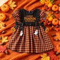 thumbnail image 5 of JFOPQVSM Girls Halloween Comfortable and Breathable Short Sleeved Dress Cute Cartoon Print Dress, 5 of 5