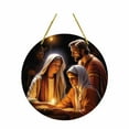 thumbnail image 2 of Fiudx Ofertas del día Adornos de la escena de la natividad Adornos para el árbol de Navidad Juego de adornos colgantes de nacimiento Regalos religiosos sagrados Regalos de la escena de la natividad, 2 of 6