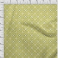 thumbnail image 3 of oneOone Georgette Viscose Lime Green Fabric Geometric Ethnic Craft Projects Decor Fabric Printed By The Yard 42 Inch Wide, 3 of 4