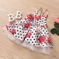 thumbnail image 5 of 2DXuixsh Girls Size 8 Dress Clothes Floral Dot Kids Girls Baby Princess Toddler Suspenders Dress Girls Dress&Skirt Girl Clothes 2T-3T Cotton Blend White 110, 5 of 9