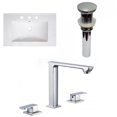 thumbnail image 1 of American Imaginations 30-in. W 3H8-in. Ceramic Top Set In White Color - Overflow Drain Incl. AI-32877, 1 of 8