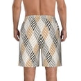 thumbnail image 3 of Kdxio Geometric Pattern Mens Casual Shorts - Drawstring Summer Beach Sports Shorts for Men, 3 of 9