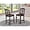 Black, variant on East West Furniture CHS-MAH-W Chelsea Counter Height Barstools - Slat Back Wooden Seat Chairs, Set of 2, Mahogany