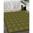 thumbnail image 3 of Ahgly Company Machine Washable Indoor Rectangle Transitional Dark Yellow Green Area Rugs, 2' x 5', 3 of 7