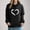 Black#1, variant on New trending & for spring LEAVINGSUO Fall Sweatshirts for Women Crewneck,Women's Printed Off Shoulder Sleeves Long Sleeved Top Hooded Sweatshirt Green S