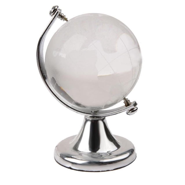 Bolas De Cristal Redondas Del Mapa Del Mundo Del Globo Terráqueo Para La Esfera De Las Bolas De Cristal Del Escritorio Del Hogar De La Oficina Moyic HA035653-00