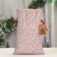 thumbnail image 5 of Naloa Floral Retro Style Drawstring Christmas Bags, 3D Xmas Gift Bags, Christmas Wrapping Bags, Xmas Goodie Bags, Treat Pouch Bags, Party Favor Bags-Medium, 5 of 9
