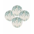 thumbnail image 7 of 15 Inch Round Placemats Set of 4, Teal Green Eucalyptus Non Slip Heat Insulation PP Table Mats, Farmhouse Weeping Leaves Linen Washable Place Mats for Kitchen Dining Party Table Decor, 7 of 7
