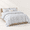 01-a#chic Fresh Blue Floral-Full(79"x90"), variant on 01-a#chic Fresh Blue Floral Queen(90"x90") 3-Piece Botanical Comforter Bedding Set