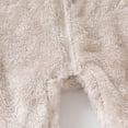 thumbnail image 5 of KJameas Baby Boys Girls Jumpsuit Fuzzy Fleece Bear Hooded Zip Up Footed, 5 of 9
