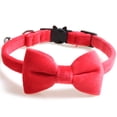 thumbnail image 1 of Cat Bowtie Collar Adjustable Quick Release Pet Bow Collar Dog Bowties with Bell, 1 of 10