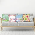 thumbnail image 6 of 4 Pcs Easter Pillow Covers 18 x 18 Inch Colorful Easter Throw Pillow Cases Decorations Easter Bunny Pillow Covers Egg Gnome Pillow Cushion Case Spring Decor Farmhouse Decorative for Sofa Couch Bed, 6 of 6