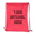 thumbnail image 2 of Personalized Cotton Drawstring Backpacks, Your logo here Custom Cinch Sacks, 2 of 2