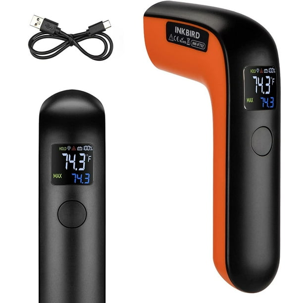 Pistola termómetro infrarrojo Inkbird recargable de -50 °C a 550 °C