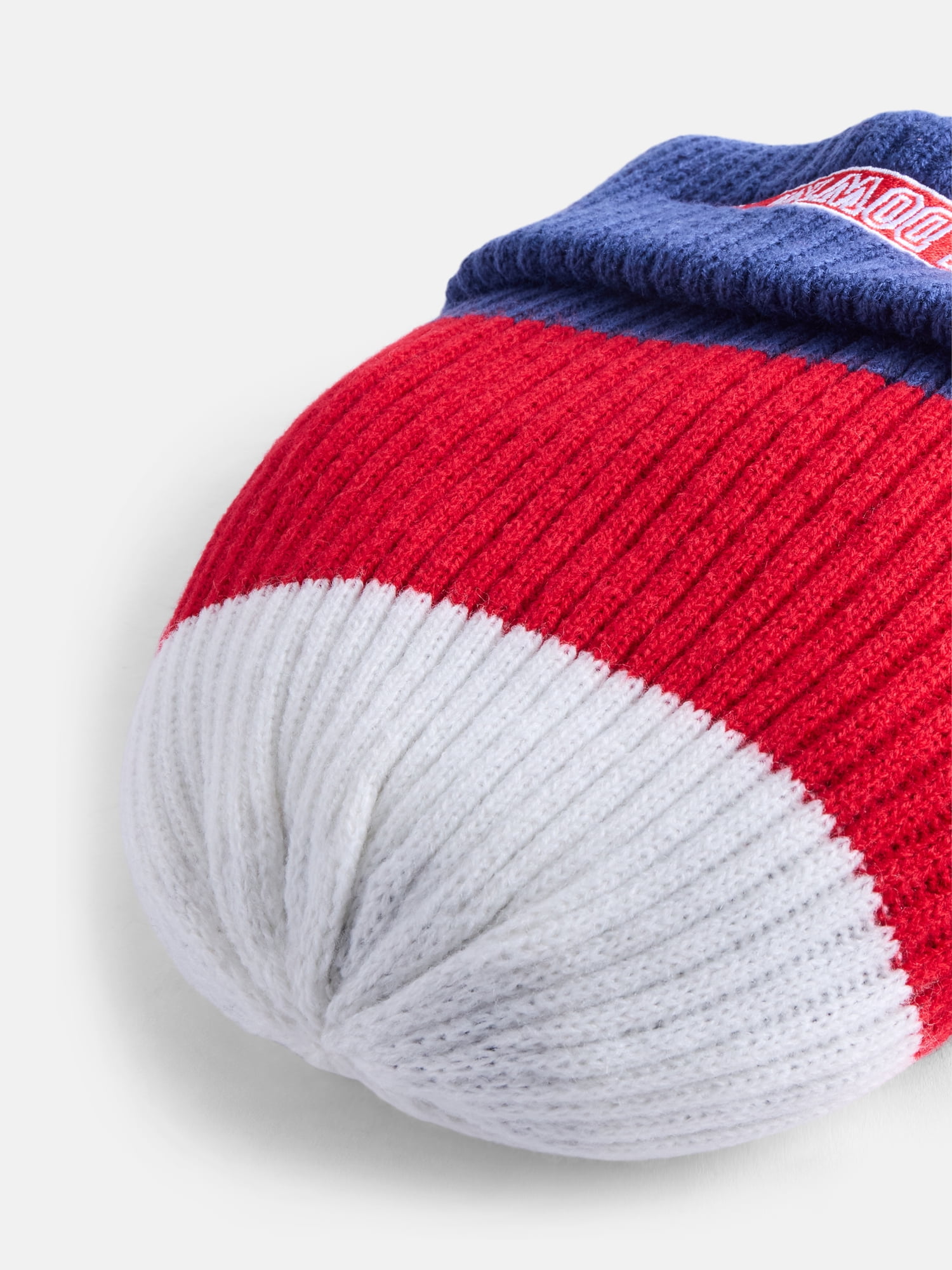 No Boundaries Women's Touchdown Beanie Hat, Red