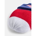 thumbnail image 3 of No Boundaries Women's Touchdown Beanie Hat, Red, 3 of 3