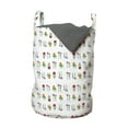 thumbnail image 1 of Garden Art Laundry Bag, Blossoming Bedding Plants up and down Daisy Field Nature Coming Alive in Spring, Basket with Handles Drawstring Closure for Laundromats, 13" x 19", Multicolor, by Ambesonne, 1 of 4