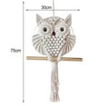 thumbnail image 6 of Guiexla Owl Macrame Wall Hanging Decor for Living Room Office Bedroom Hand Woven Boho Tapestry Owl Markaf Wall Art Crafts, 6 of 8