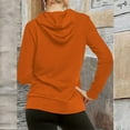 thumbnail image 4 of HongQid Women's Slim Fit Pullover Hoodie Lightweight Long Sleeve Kangaroo Pocket Basic Casual Sweatshirt, 4 of 7
