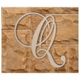 thumbnail image 2 of Wooden Letter Q, Wooden Wall Hanging, Large Wooden Letters, Cursive Wood Letter, 2 of 9