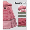 thumbnail image 4 of Winter Coats for Women Quilted Winter Jacket Windproof Puffer Parka Coat, Pink S, 4 of 7