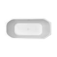 thumbnail image 3 of 63" Streamline N-620-63FSWH-FM Soaking Freestanding Tub and Tray With Internal Drain, 3 of 3