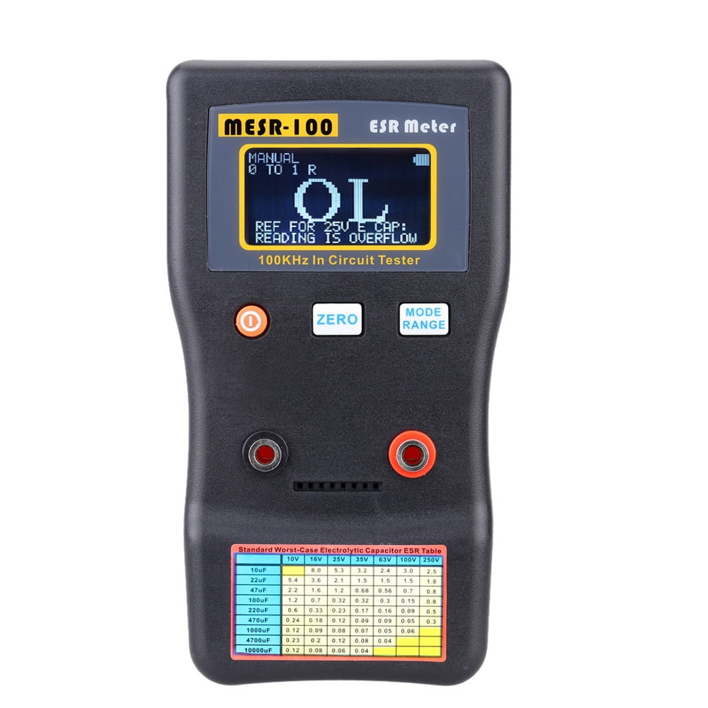 MESR-100 ESR Capacitance Ohm Meter Resistance Circuit Tester Professional