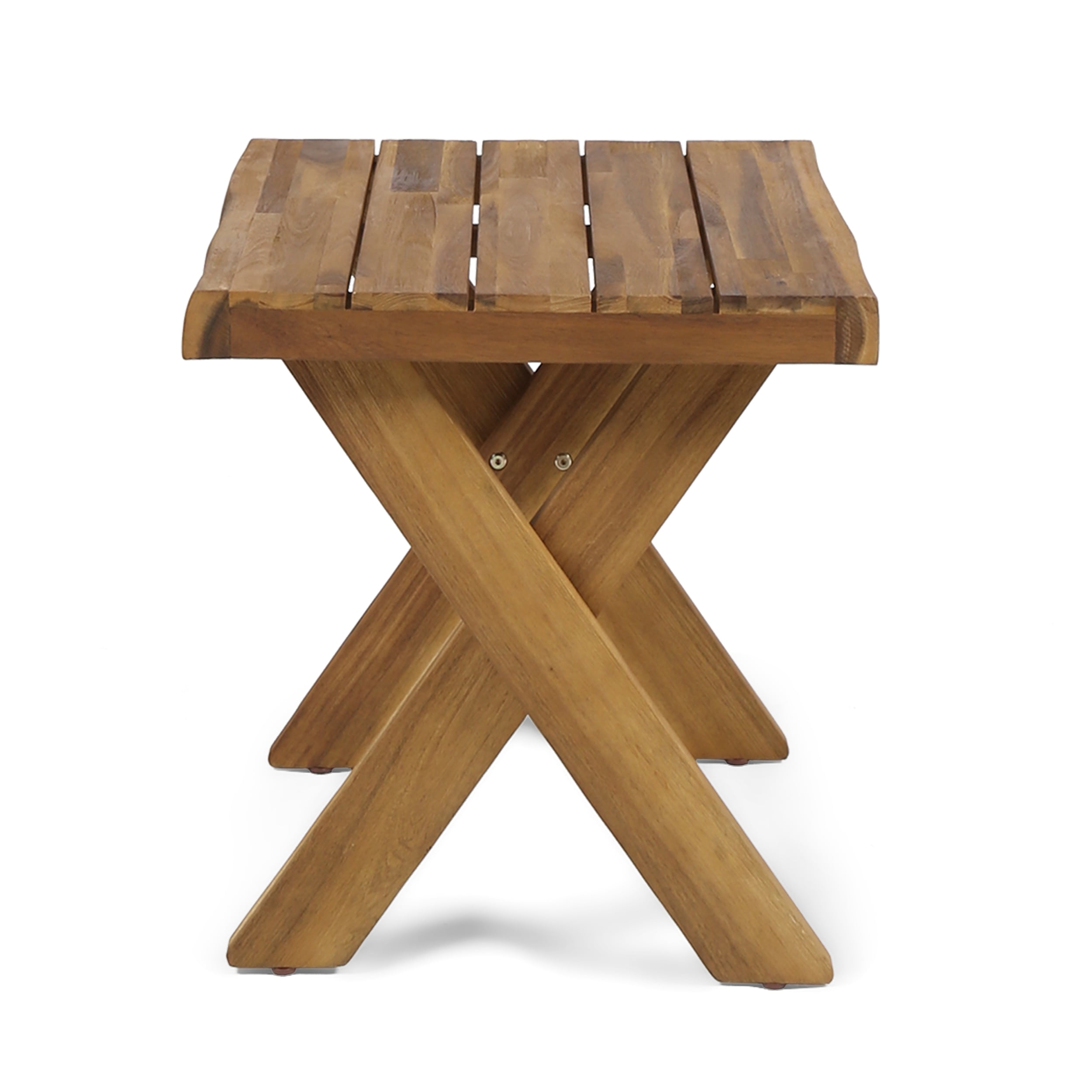 Noble House Acacia Wood Side Table, Teak