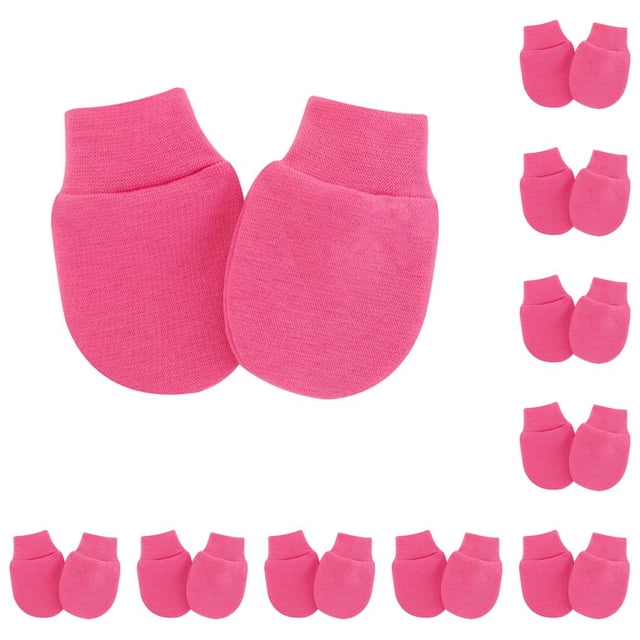 Sonducket Manoplas para bebés Sensación cómoda Guantes para recién nacidos Trajes para bebés rosa rojo Type1 NO1