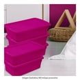 thumbnail image 5 of Juego de 5 Cajas Zapateras con Tapa Plastic Trends Modelo Miami Capacidad 5.5Lts cada una Color Fiusha 1 Pieza, 5 of 5