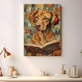 thumbnail image 4 of Vizsla Decor Poster Unframe, Vizsla Dog Canvas Wall Art, Dog Reading Book Canvas Print Painting Poster Wall Decor Dog Lovers Gifts, 4 of 6
