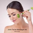 thumbnail image 3 of Kit Masajeador Facial Jade Stone Rodillo Jade Doble Cara & Gua TFixol rodillo de jade, 3 of 7