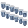 thumbnail image 1 of Taza para bebidas, taza de agua de 12 piezas, taza de té de rejilla azul, taza de leche confiable y duradera, 1 of 8
