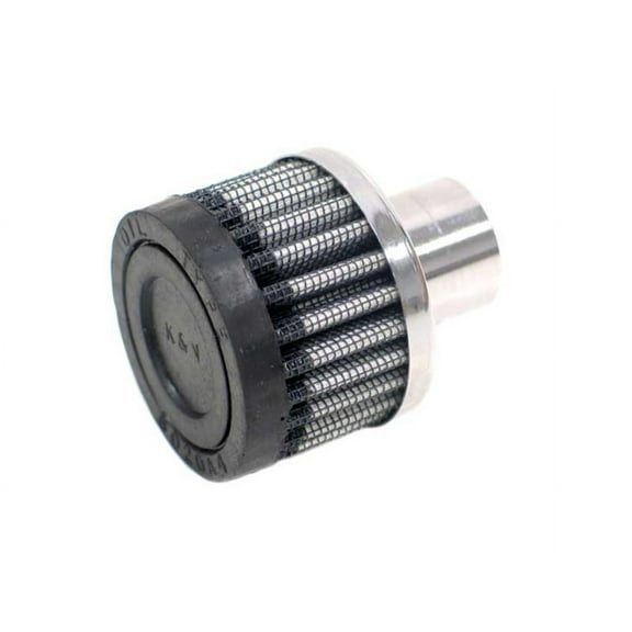 K&N Vent Air Filter/ Breather: High Performance, Premium, Washable, Replacement Engine Filter: Filter Height: 1.5 In, Flange Length: 1 In, Shape: Breather, 62-1040