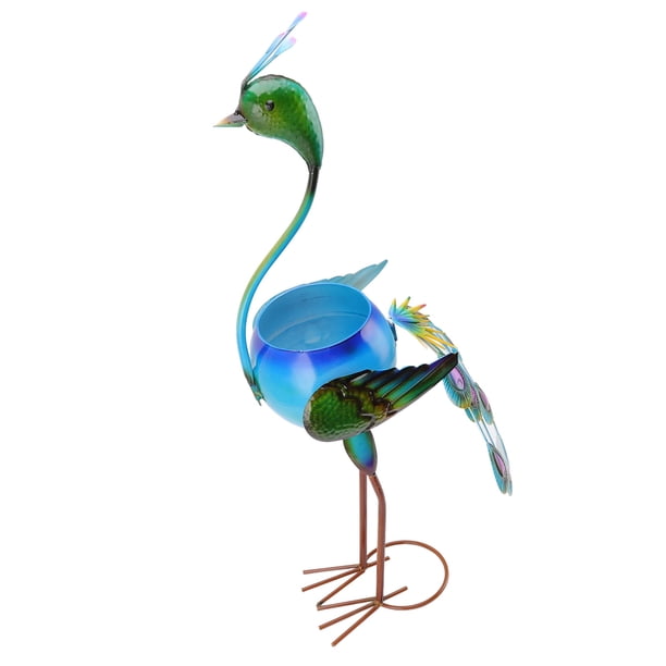 Contenedor para plantas con forma de animal, maceta de hierro con forma de pavo real, contenedor para plantas con forma de pavo real, de grado profesional
