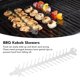 thumbnail image 4 of Brochetas Planas de Doble Rama Acero Inoxidable Se Pueden Reutilizar Brochetas para Barbacoa Adecuadas para Cocina y Camping ANGGREK Otros, 4 of 8