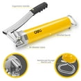 thumbnail image 4 of Deli Grease Gun, 4500 PSI Heavy Duty Pistol Grip Grease Gun Set with 14 oz Load, 10 Inch Spring Flex Hose,1 Fixed Tube and 2 Nozzles , Yellow, 4 of 8