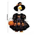 thumbnail image 3 of Sruoe Halloween Porch Goose Outfits with Witch Hat, 23" Porch Goose Clothes for Lawn Yard and Patio Decoration, Lawn Goose Clothing for Cement Goose Lawn Goose Outfit, Garden Goose Costume, 3 of 7
